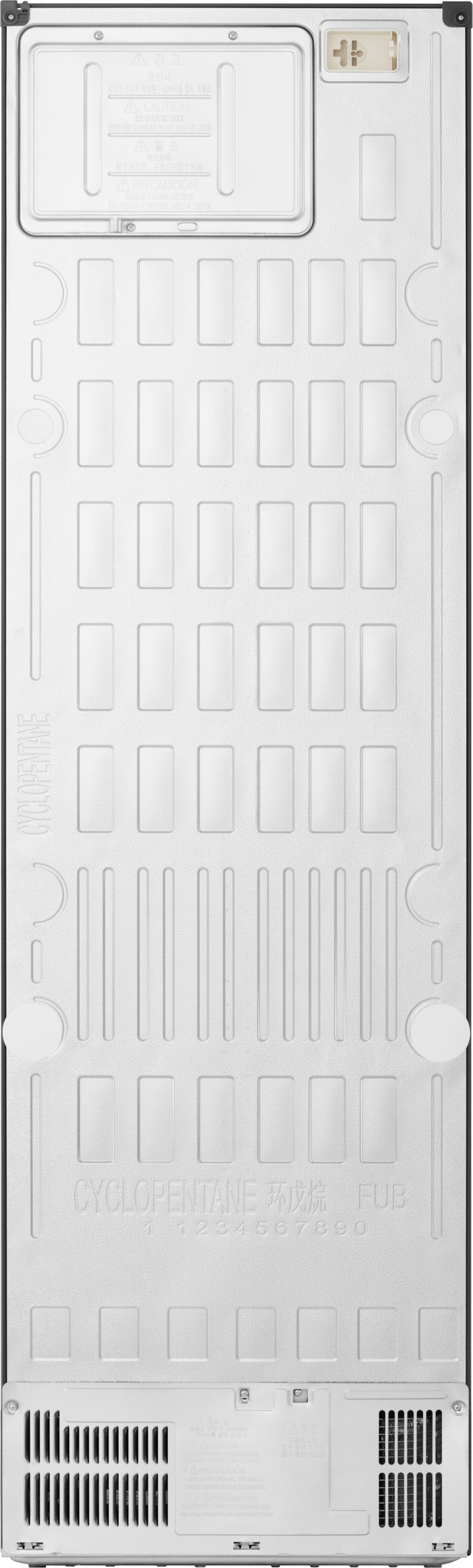 LG GBBS726CEV achterkant