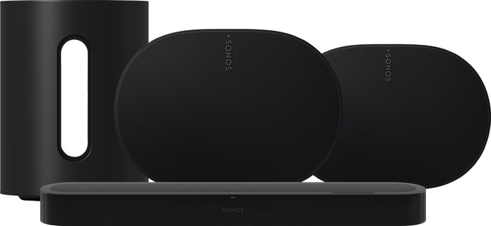 Sonos Beam Ultra Zwart + Sonos Sub Mini + 2x Era 300 Zwart Main Image