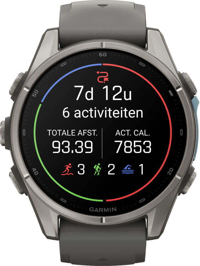 Garmin Fenix 9 Grijs 43mm voorkant