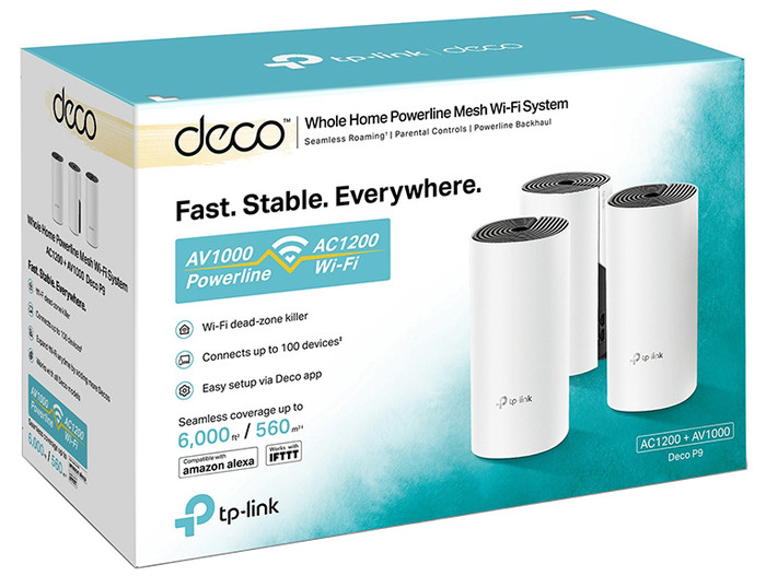TP-Link Deco P9 Powerline Mesh Multiroom Wifi 3-pack null