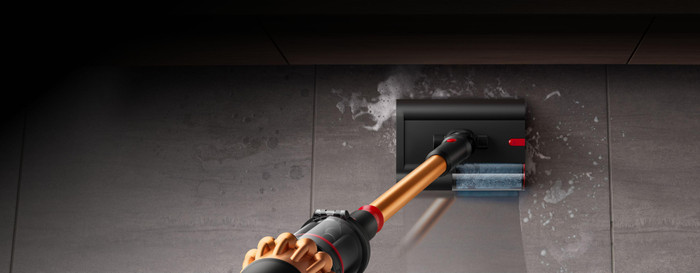 Dyson Submarine 2.0 mop brush product in use