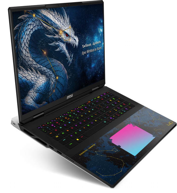 MSI Titan 18 HX Dragon Edition Draco Epic A2WJ-1262NL linkerkant