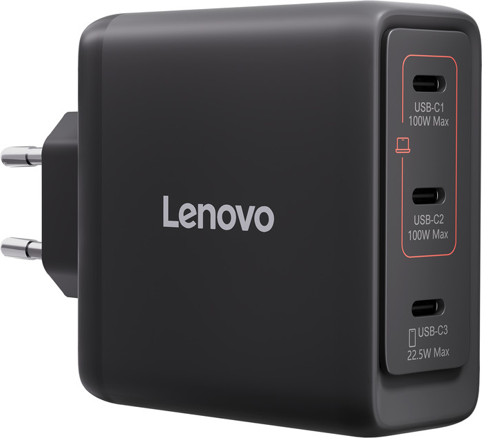 Lenovo Multi-port Usb C 100W GaN Oplader rechterkant