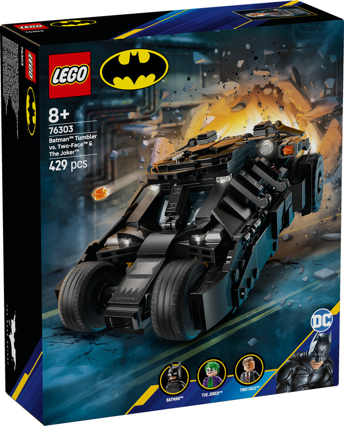 LEGO DC Batman Tumbler vs Two-Face en The Joker 76303 packaging