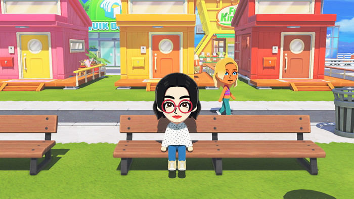 Nintendo Switch Lite + Tomodachi Life: Living the Dream product in gebruik