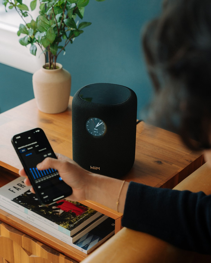WiiM Sound Zwart product in gebruik