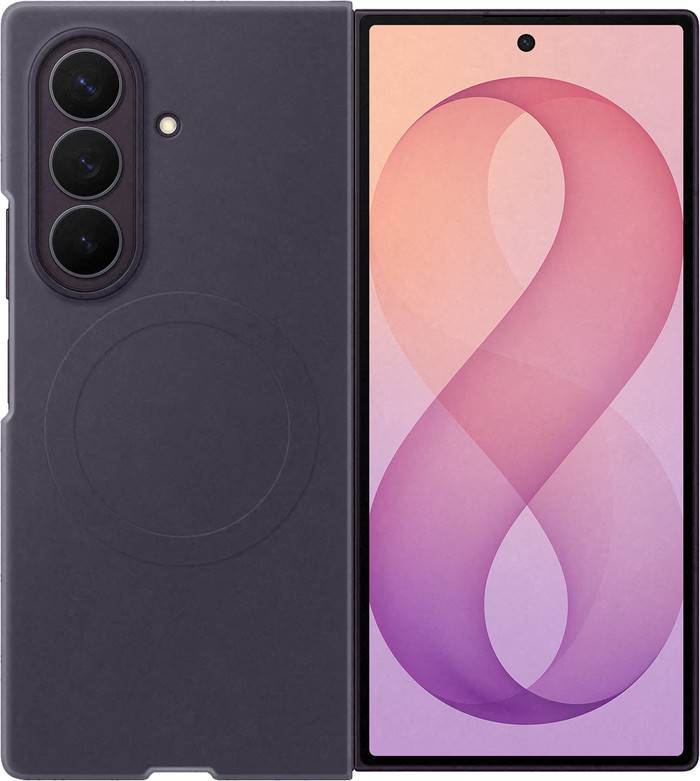 Samsung Galaxy Z Fold 8 Ultra Siliconen Back Cover met Magneet Paars Main Image