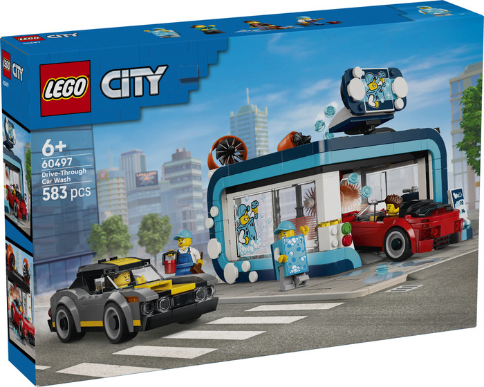 LEGO City Drive-Through Car Wash 60497 packaging