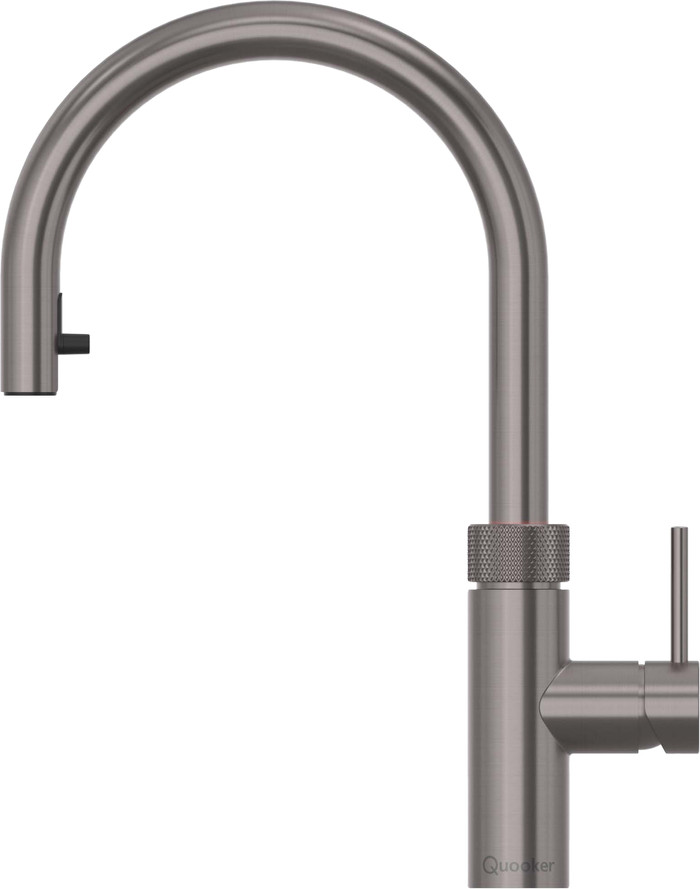 Quooker PRO3 + Quooker Flex Round Gunmetal product in gebruik