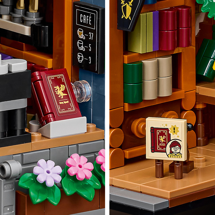 LEGO Icons Boekensteun: Boekhandel 11379 product in gebruik