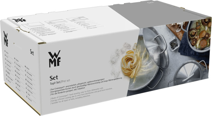 WMF Diadem Plus 3-delige pannenset verpakking