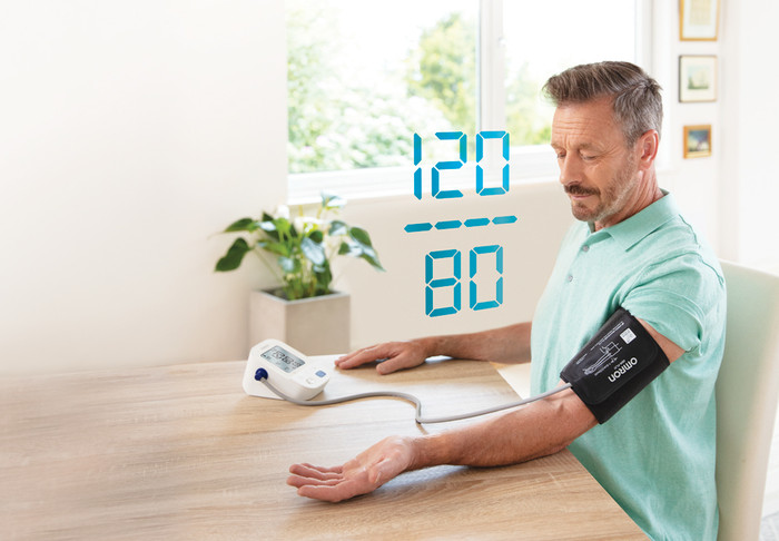 Omron X3 Comfort + AC Adapter product in gebruik