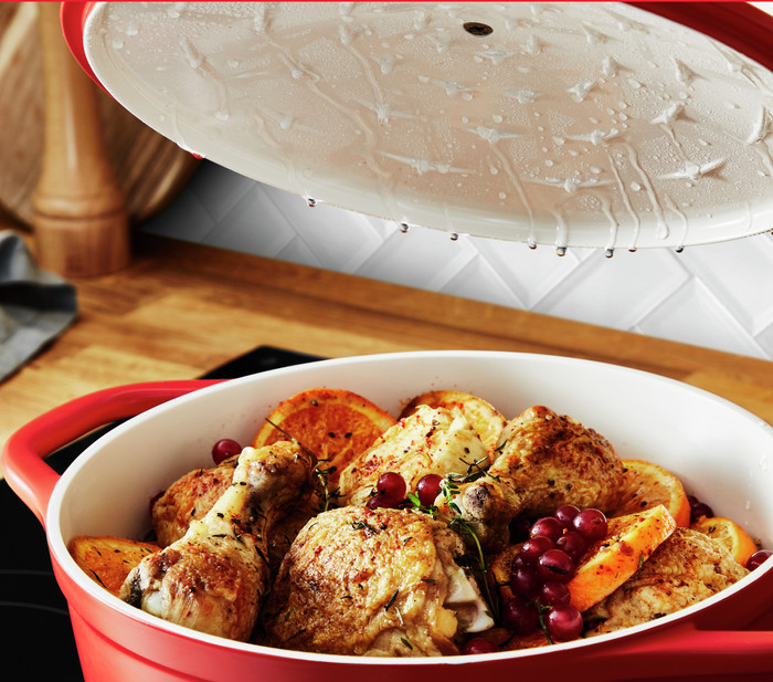 Tefal Air Braadpan 30 x 23 cm product in gebruik