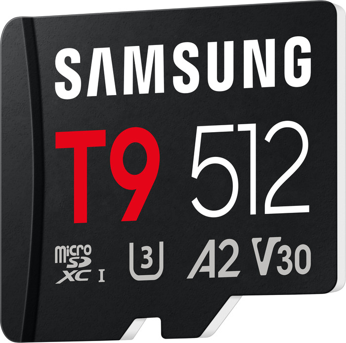 Samsung MicroSDXC T9 512GB 200MB/s voorkant