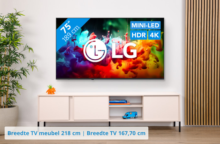 LG Mini-led 75" QNED70 (2026) visual Coolblue 1