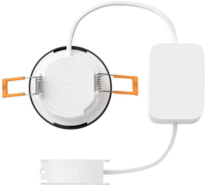 Philips Hue Recessed Spot Light Slim 3-pack - White and Color - 90mm - Black detail