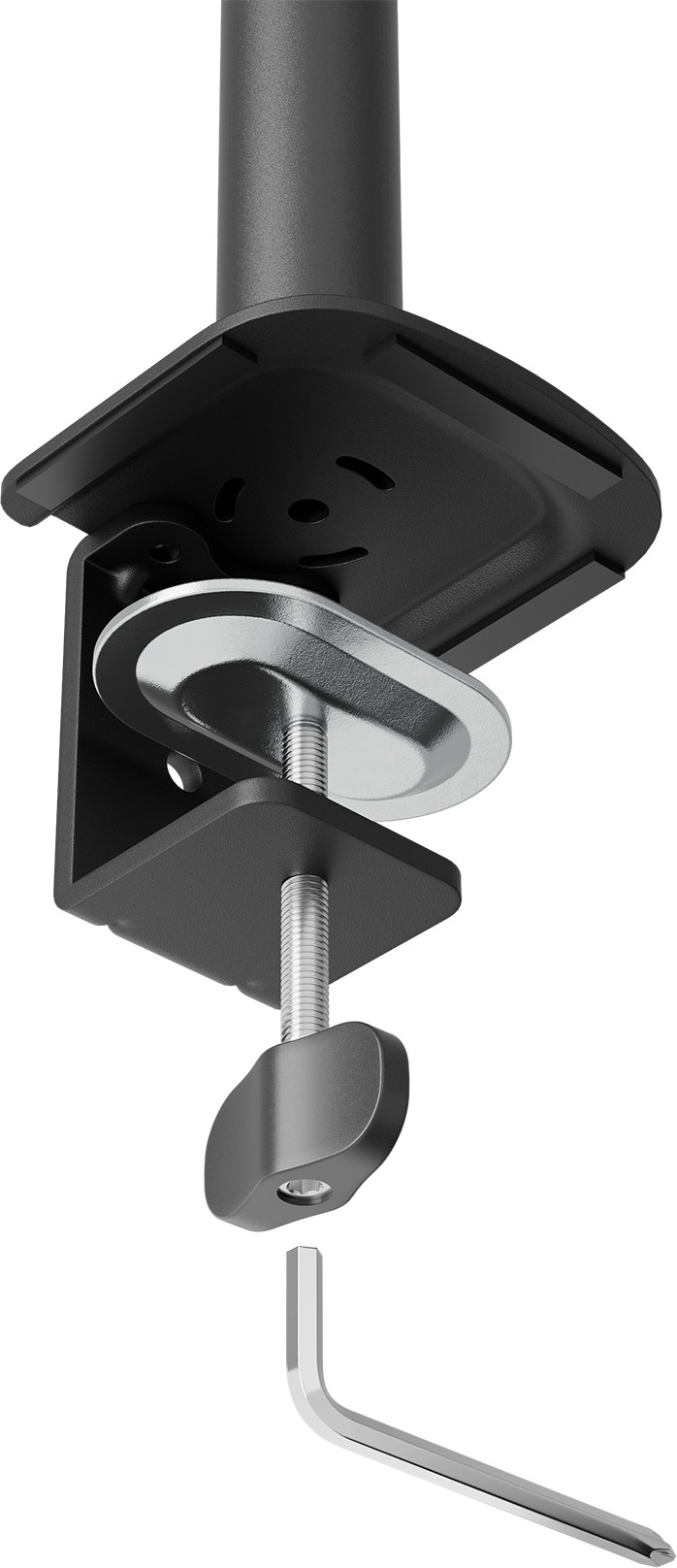 Neomounts NERO DS60-600BL2V Monitorarm Zwart detail