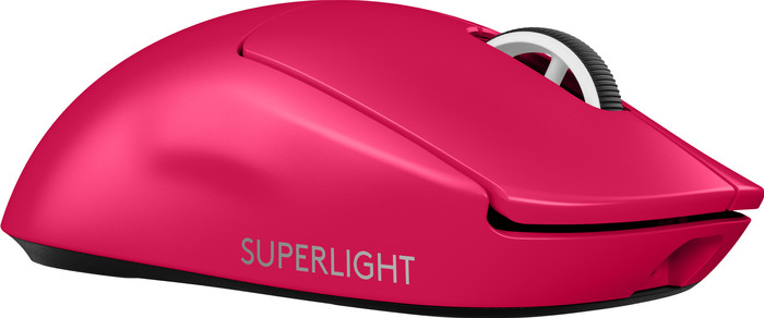 Logitech G PRO X Superlight 2 LIGHTSPEED Wireless Gaming Mouse Magenta left side
