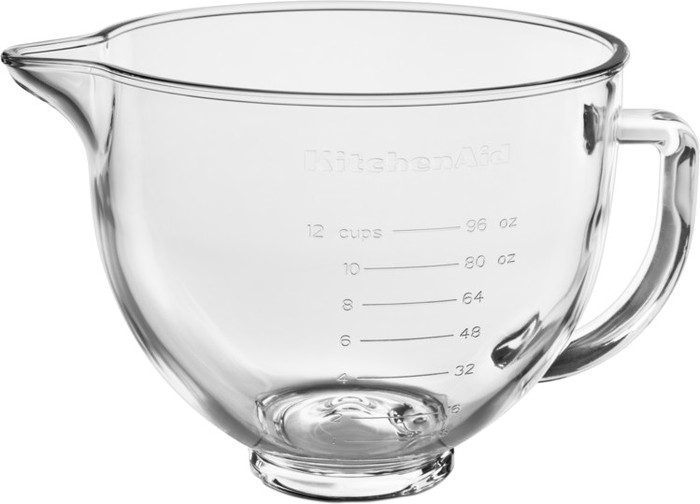KitchenAid 5KSM5GB Glazen mengkom 4,7 L rechterkant