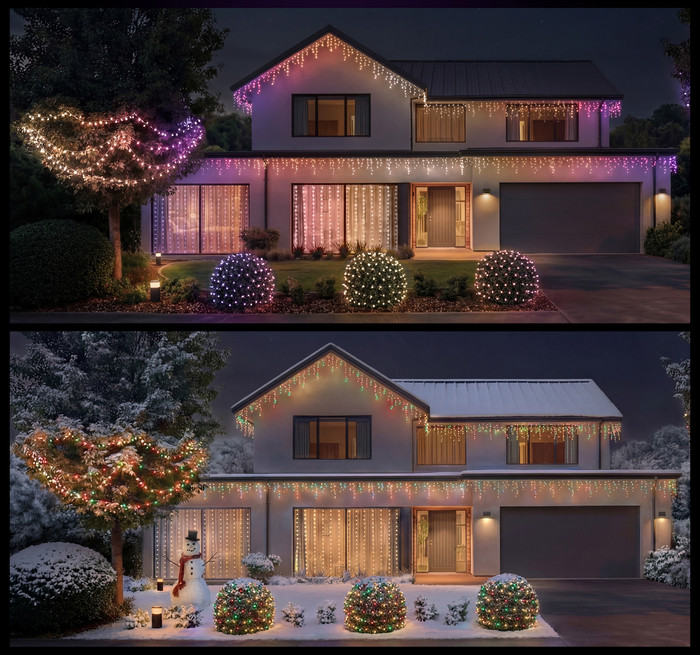 Philips Hue LED Light Curtain 1.35x2m product in use