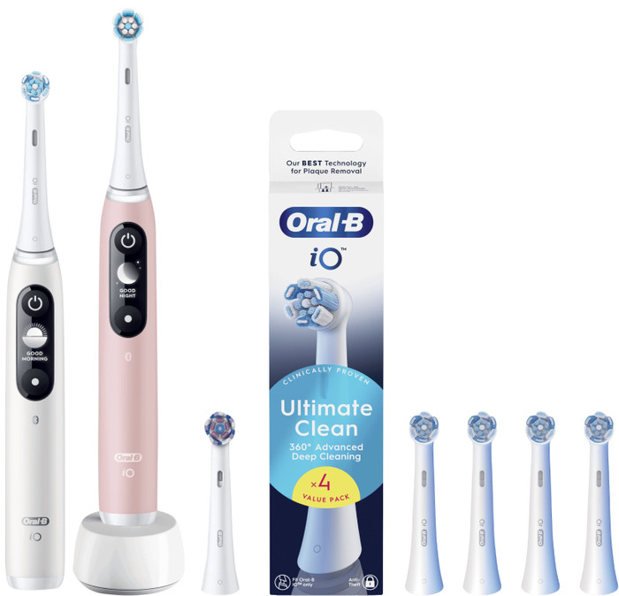 Oral-B iO Series 6N Duo Pack Wit + Roze Value Pack Main Image