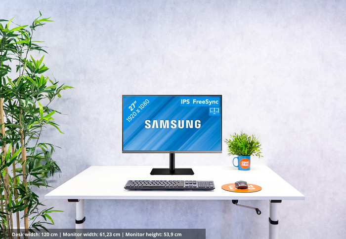 Samsung LS27R650 StarTech usb-A dock + Logitech wireless toetsenbord en muis QWERTY