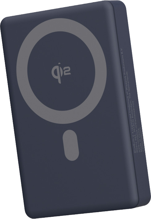 BlueBuilt Draadloze Powerbank met MagSafe en Qi2 10.000 mAh met Snelladen Grijs rechterkant