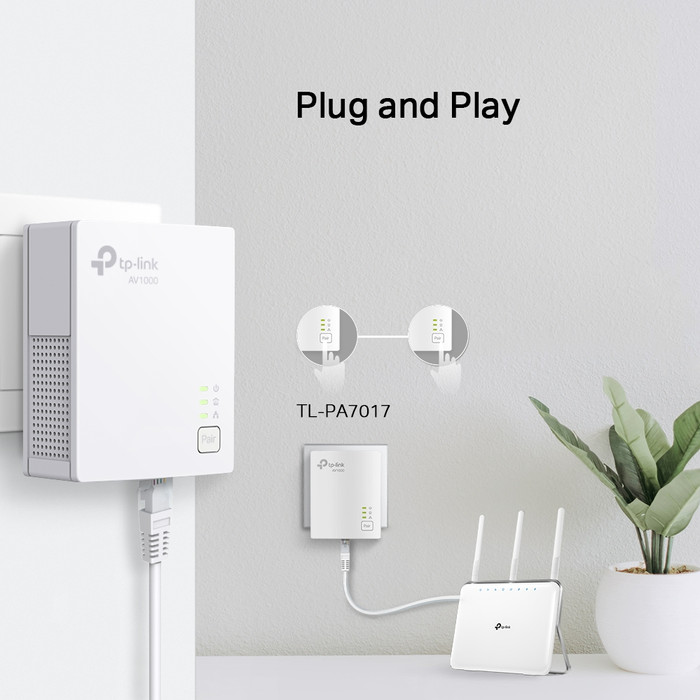TP-Link TL-PA7017-Kit (kein WLAN) produkt in gebrauch