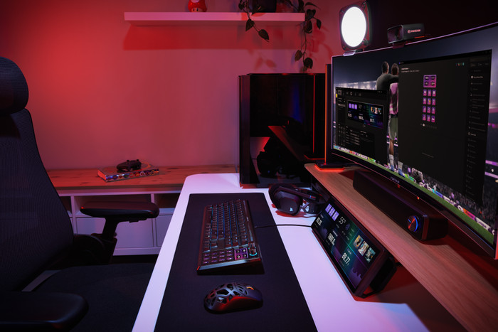 Corsair GALLEON 100 SD Gaming Toetsenbord Qwerty product in gebruik