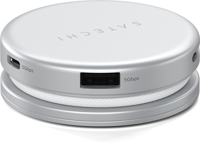 Satechi 5-in-1 OntheGo Multiport Zilver rechterkant