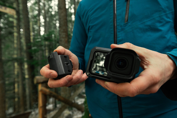 GoPro Point-and-Shoot Grip (GoPro Mission 1 & Mission 1 Pro) product in use