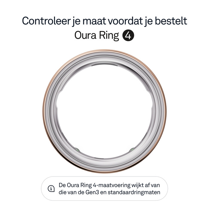 Oura Ring 4 Maat 15 Roségoud visual leverancier