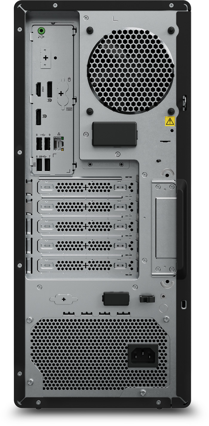 Lenovo ThinkStation P3 Tower Gen 2 - 30HT00C4BF achterkant
