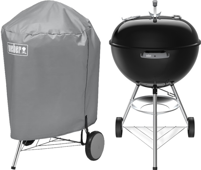 Weber Original Kettle 57 cm Zwart + Weber Hoes 57 cm Main Image