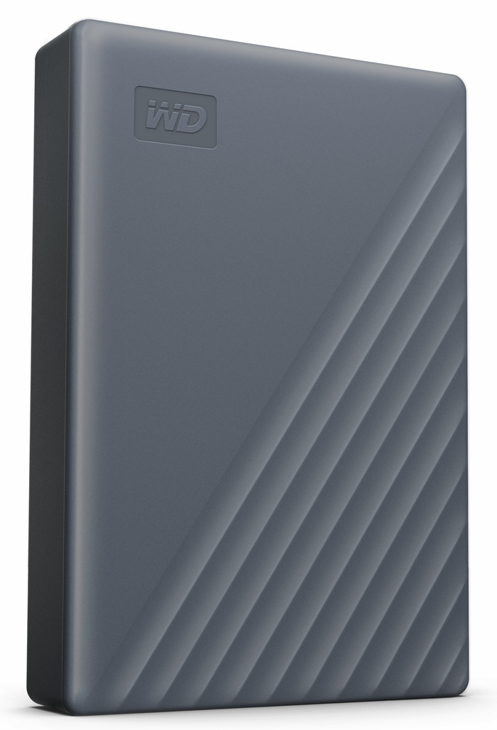 WD My Passport for Mac 5TB Type C Blauw - Duo pack linkerkant
