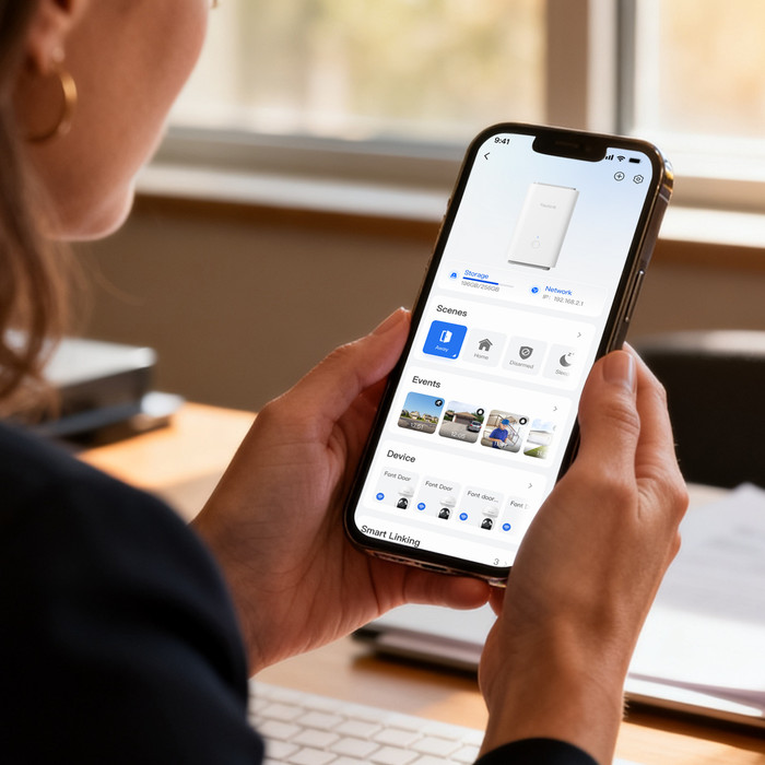 Reolink Hub 1 Pro product in gebruik