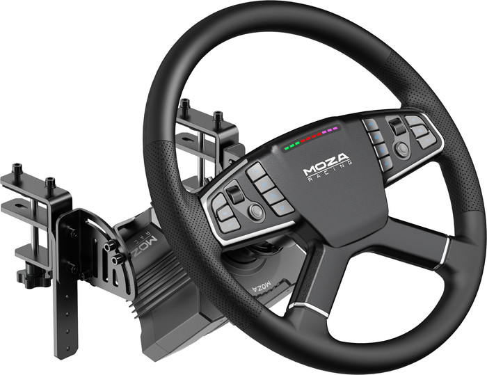 Moza RS071 PC Trucking Wheel Bundel voorkant