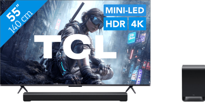 TCL QD Mini-led 55" T8D (2026) + TCL S60K Main Image