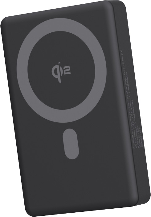 BlueBuilt Draadloze Powerbank met MagSafe en Qi2 10.000 mAh met Snelladen Zwart rechterkant