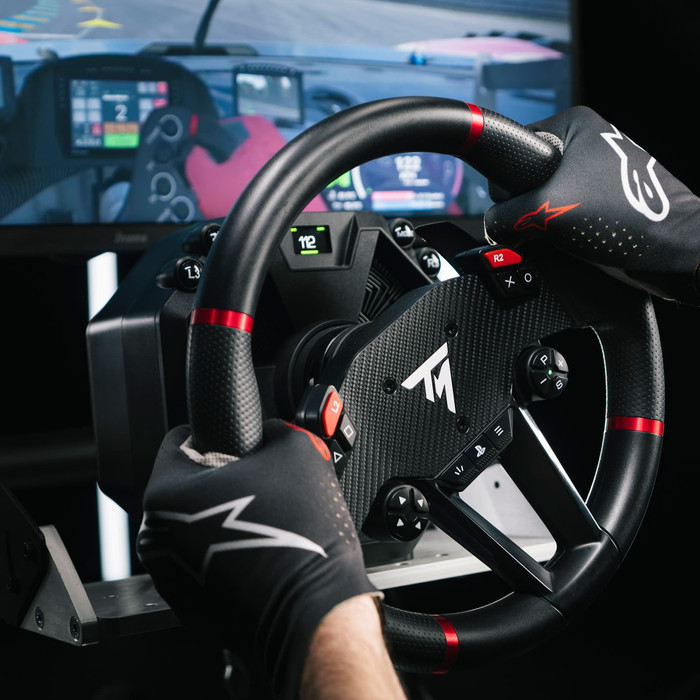 Thrustmaster T598 Direct Drive Racing Wheel product in use