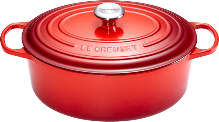 Le Creuset Signature Ovale Braadpan 31 cm Kersenrood Main Image