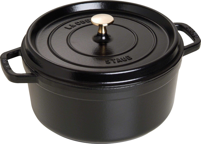 Staub Ronde Stoof-/Braadpan 24 cm Zwart Main Image