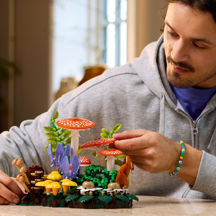LEGO Botanicals Woodland Mushrooms 11505 product in use