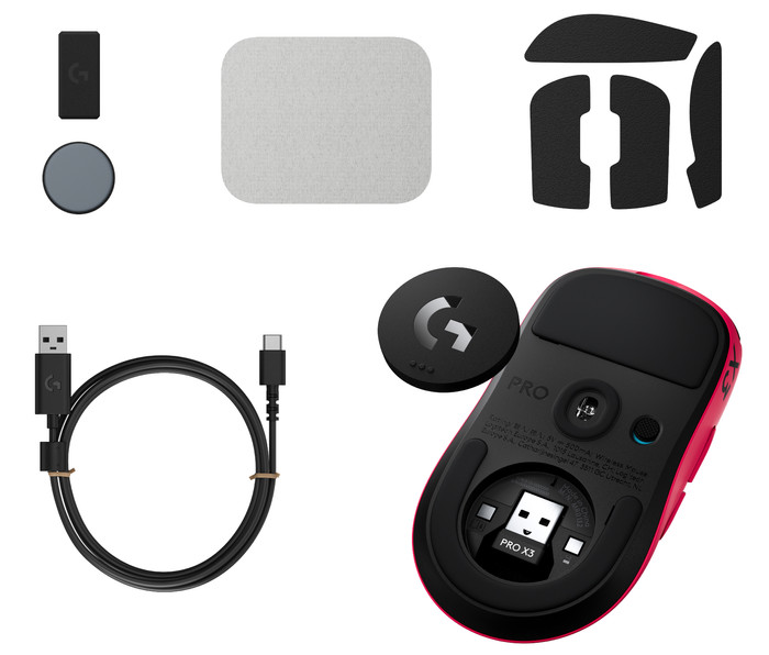Logitech G PRO X3 SUPERSTRIKE LIGHTSPEED Roze samengesteld product