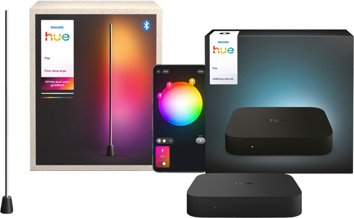 Philips Hue Play Table Lamp + HDMI Sync Box 4K Main Image
