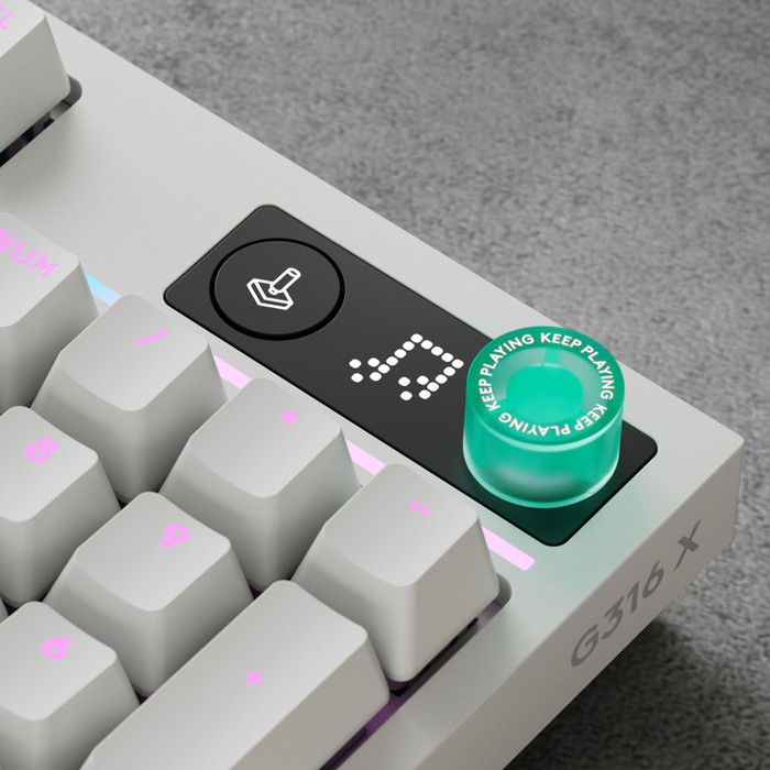 Logitech G316 X 98 Bedrade Gaming Toetsenbord Qwerty Wit detail