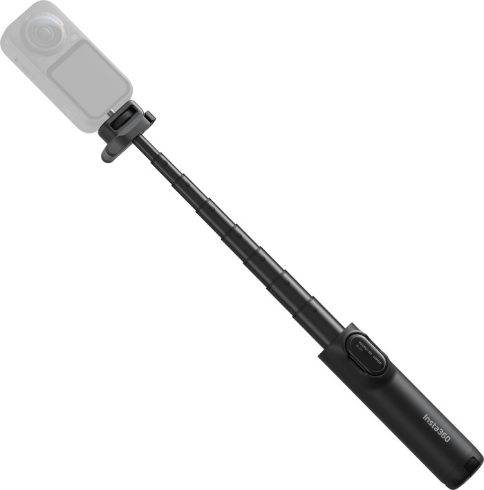 Insta360 Foldable Selfie Stick Zwart product in gebruik