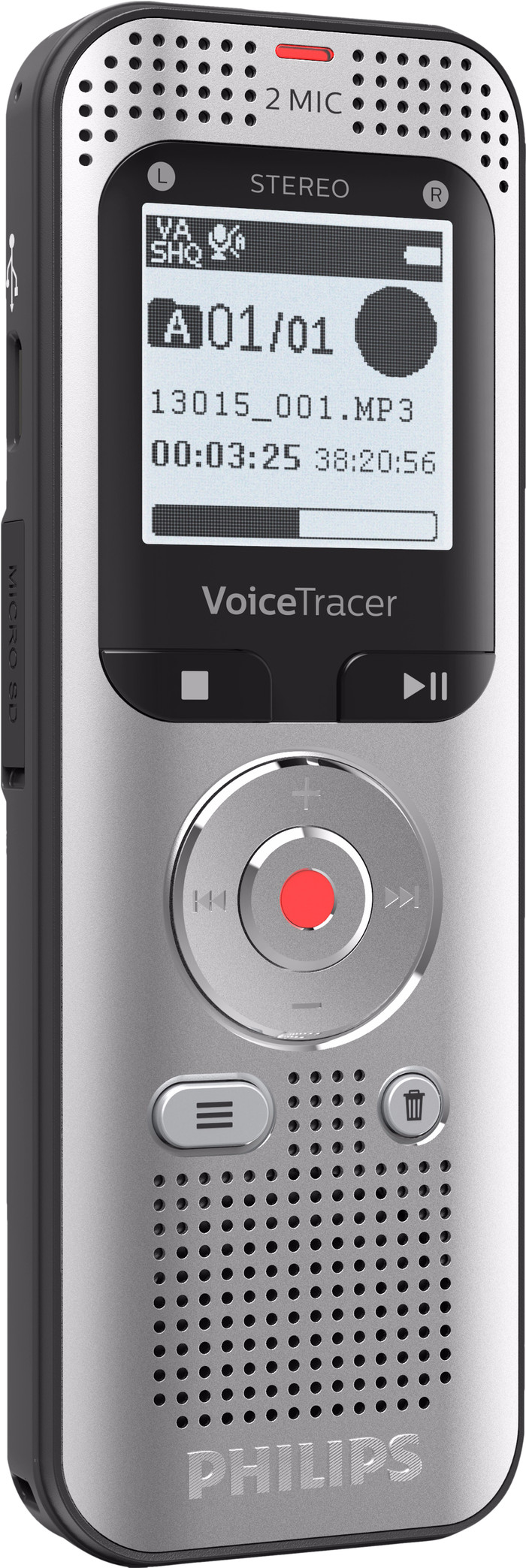 Philips voicetracer DVT2050 voorkant
