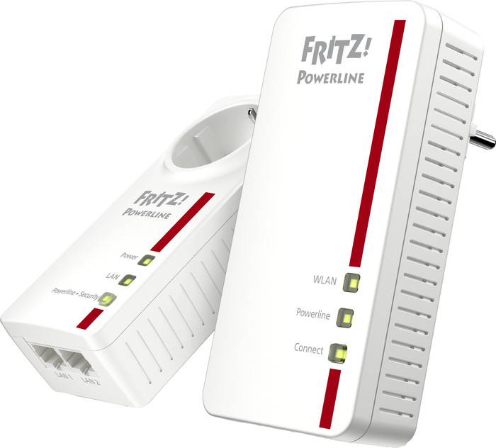 AVM FRITZ!Powerline 1260E WLAN Set International WiFi 1,200Mbps 2 adapters Main Image