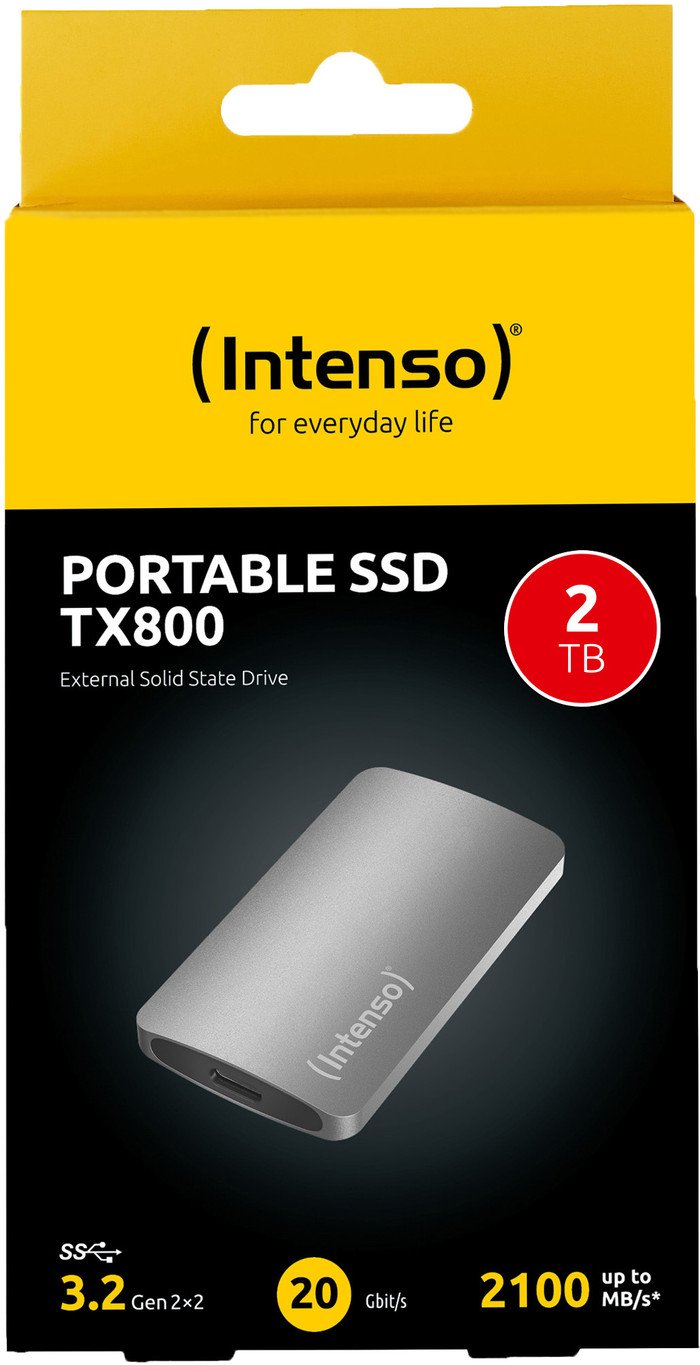 Intenso TX800 External SSD 2TB verpakking